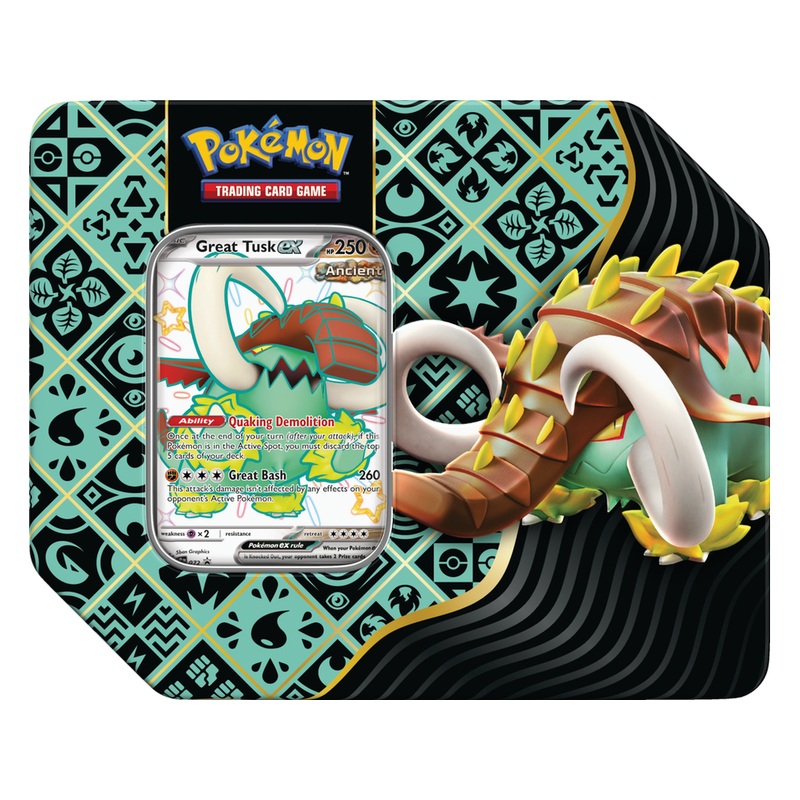 Pokemon - Scarlet and Violet - Paldean Fates - Great Tusk EX - Tin
