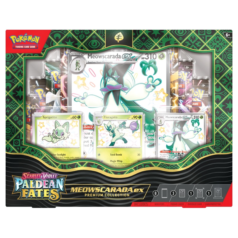 Pokemon - Scarlet and Violet - Paldean Fates - Meowscarada EX - Premium Collection