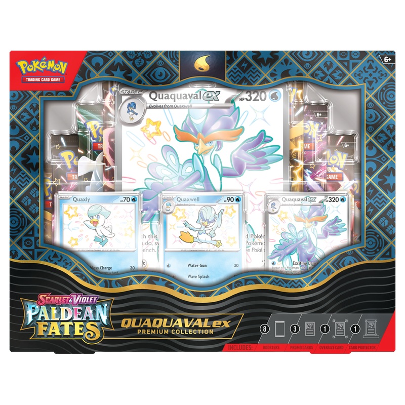 Pokemon - Scarlet and Violet - Paldean Fates - Quaquaval EX - Premium Collection