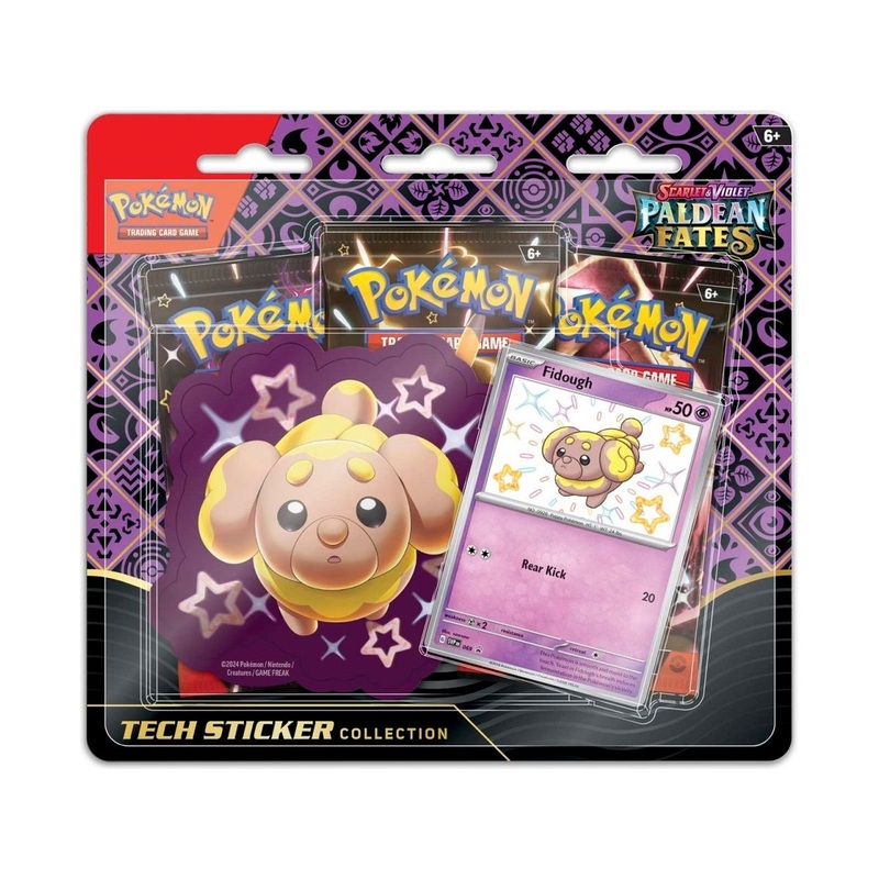 Pokemon - Scarlet and Violet - Paldean Fates - Shiny Fidough - Tech Sticker Collection