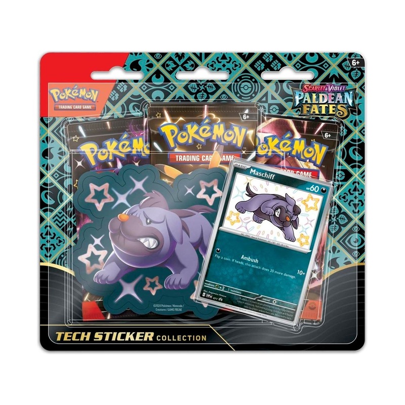 Pokemon - Scarlet and Violet - Paldean Fates - Shiny Maschiff - Tech Sticker Collection