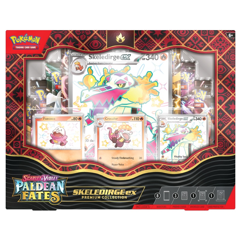 Pokemon - Scarlet and Violet - Paldean Fates - Skeledirge EX - Premium Collection