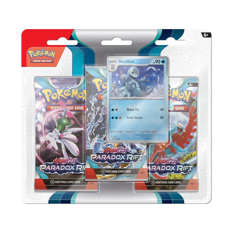 Pokemon - Scarlet and Violet - Paradox Rift - 3 Pack Blister - Arctibax