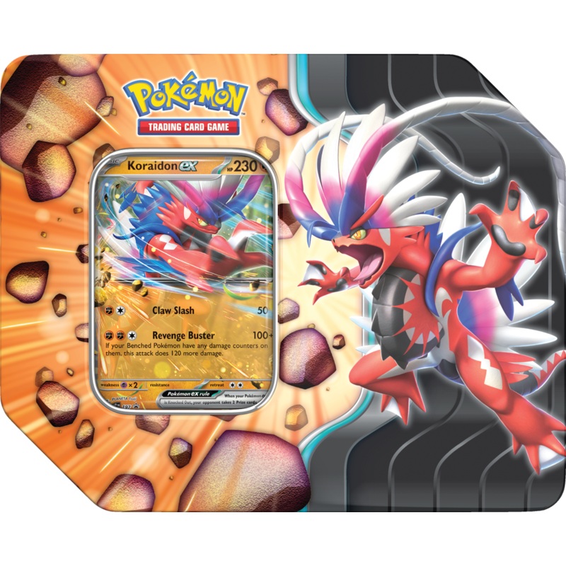 Pokemon - Scarlet and Violet - Slashing Legends - Koraidon EX - Tin