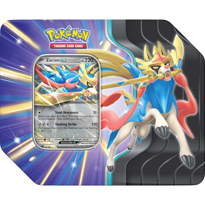 Pokemon - Scarlet and Violet - Slashing Legends - Zacian EX - Tin