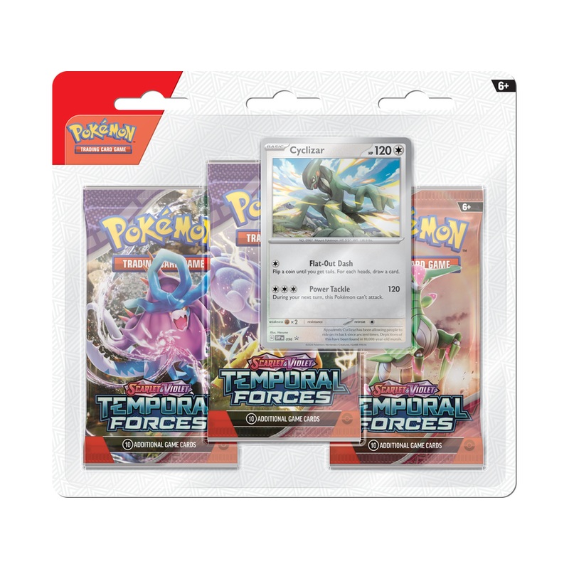 Pokemon - Scarlet and Violet - Temporal Forces - 3-Pack Blister - Cyclizar