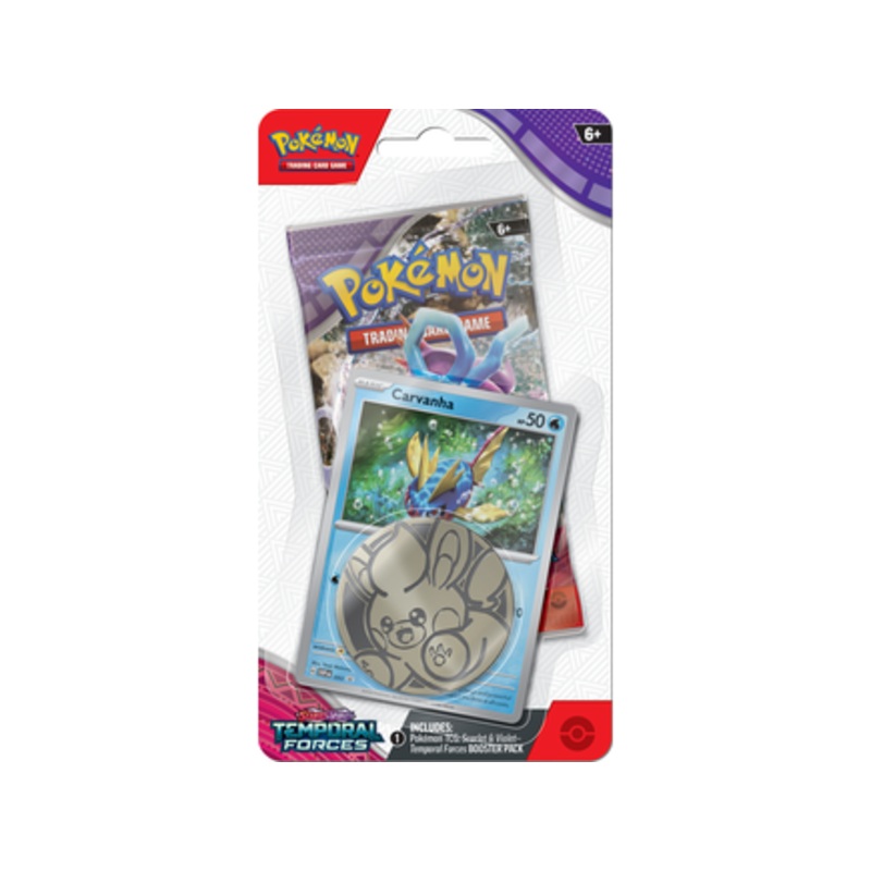 Pokemon - Scarlet and Violet - Temporal Forces - Checklane Blister - Carvanha
