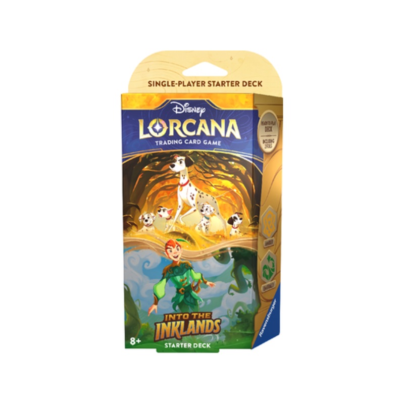 Disney - Lorcana - Into the Inklands - Starter Deck - Amber & Emerald - 101 Dalmatians & Peter Pan
