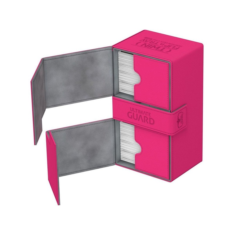 Ultimate Guard - Twin Flip N Tray Deck Case - Pink Xenoskin - 200