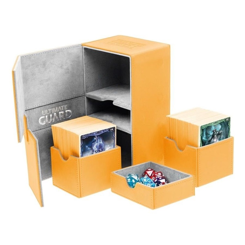 Ultimate Guard - Twin Flip N Tray Xenoskin - Amber - 160