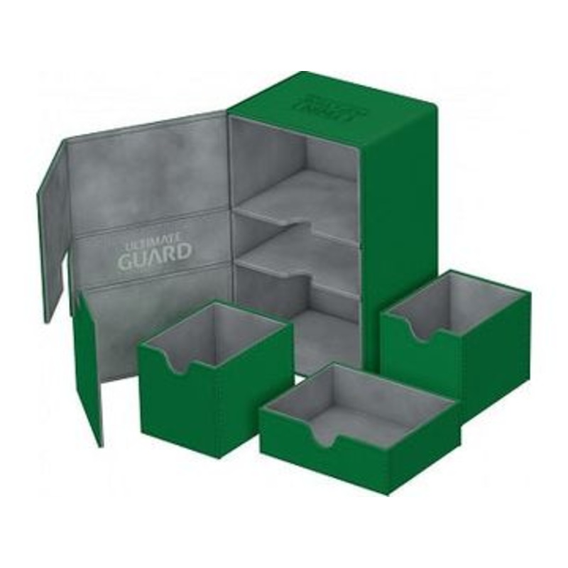 Ultimate Guard - Twin Flip N Tray Xenoskin - Green - 160