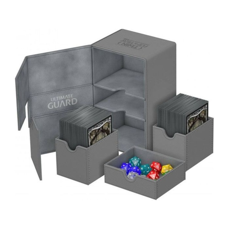 Ultimate Guard - Twin Flip N Tray Xenoskin - Grey - 160