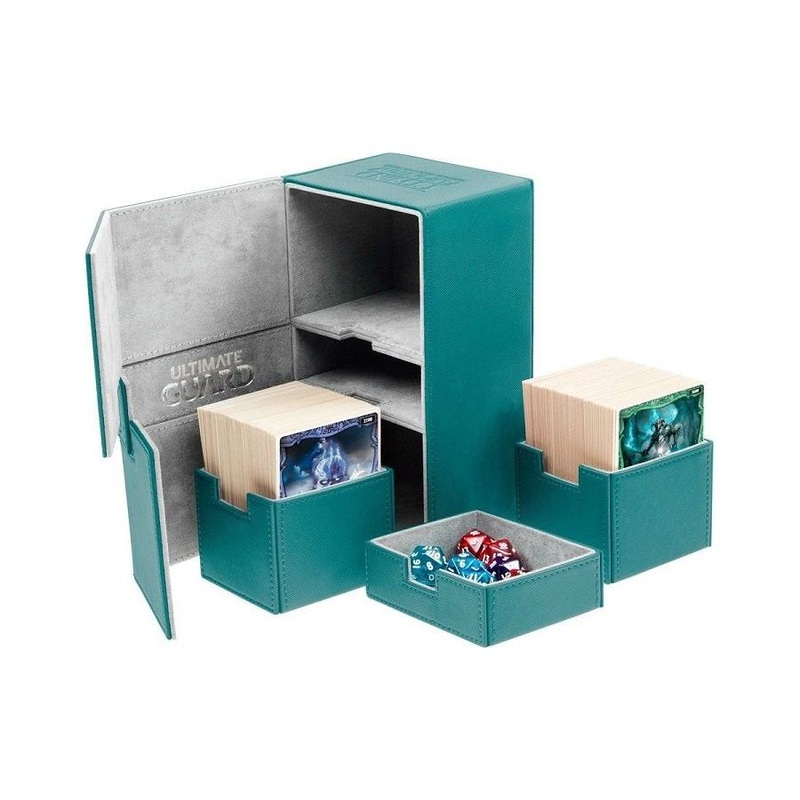 Ultimate Guard - Twin Flip N Tray Xenoskin - Petrol - 160
