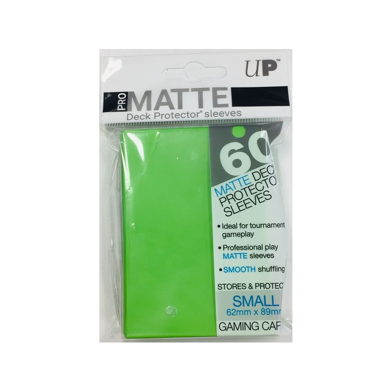 Ultra Pro - Deck Protectors - Small Yu-Gi-Oh! Size - 60 Count Pro-Matte - Lime Green