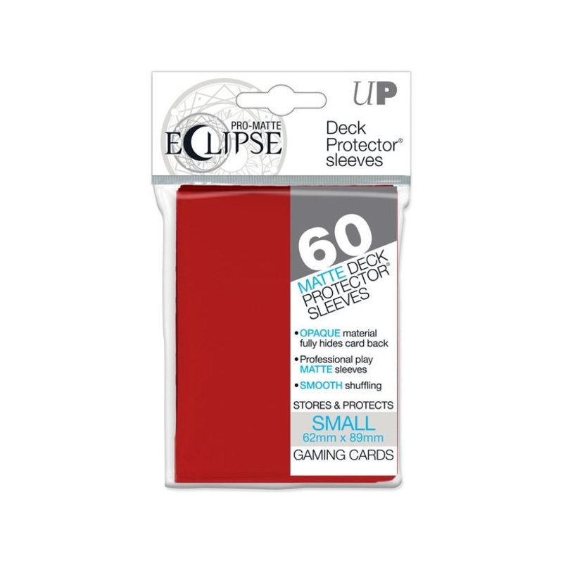 Ultra Pro - Eclipse Matte Deck Protectors - Small Card Sleeves 60ct - Apple Red