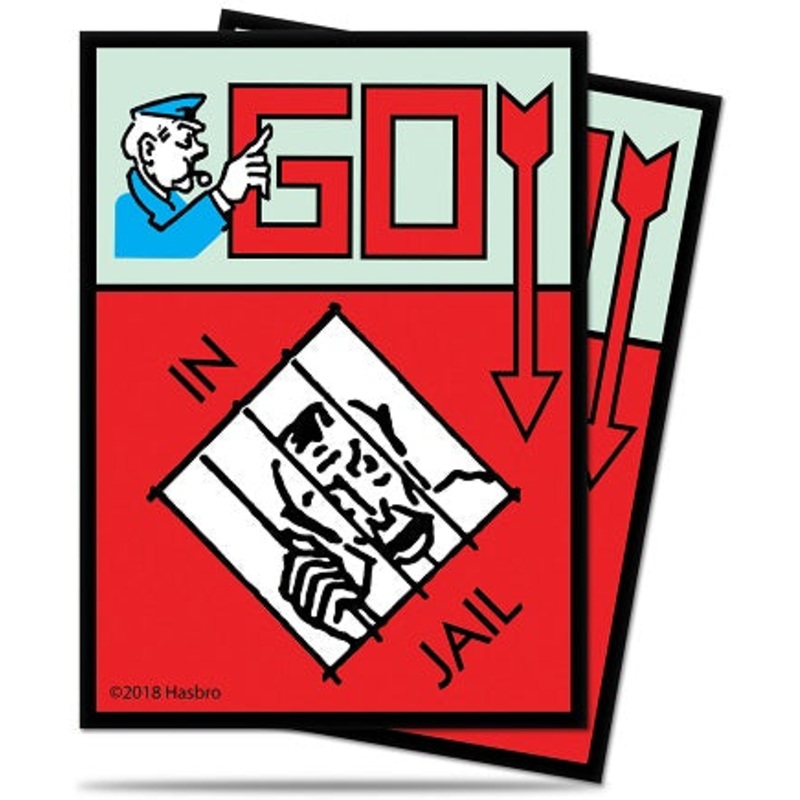 Ultra Pro - Monopoly - Deck Protectors - Standard Size - 100 Count - Go to Jail