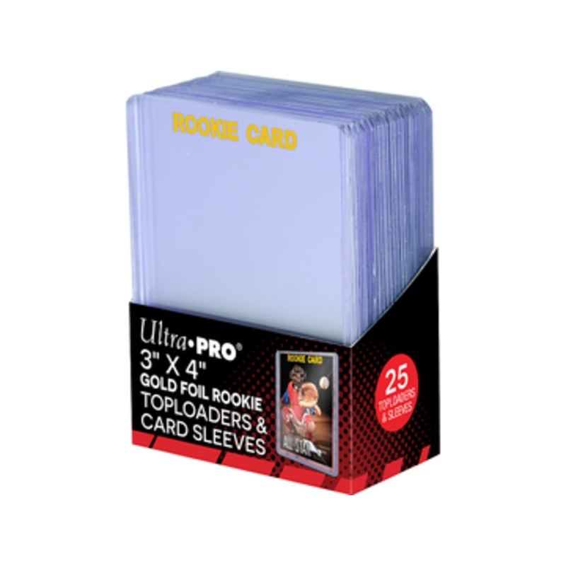 Ultra Pro - Top Loaders - 35pt - 3x4 Gold Foil Rookie with Sleeves - Package of 25