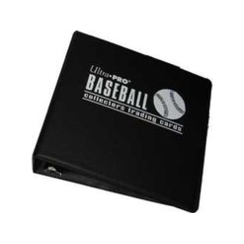 Ultra Pro - 3 Inch D-Ring - Black Baseball Collector's Trading Card Binder