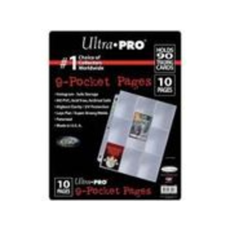 Ultra Pro - 9 Pocket Binder Pages - Package of 10
