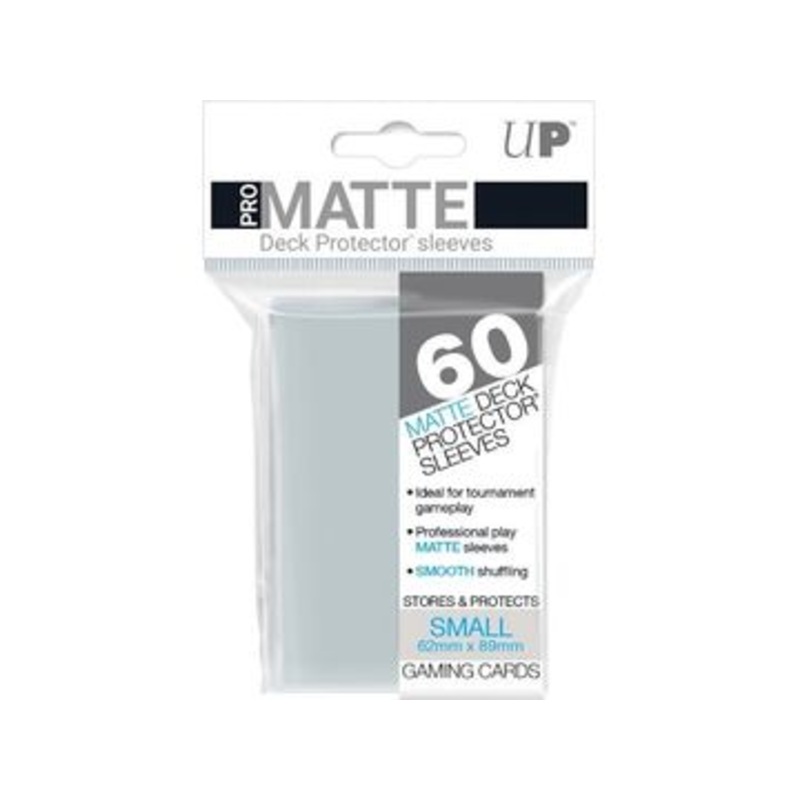 Ultra Pro - Deck Protectors - Small Yu-Gi-Oh! Size - 60 Count Pro-Matte - Clear