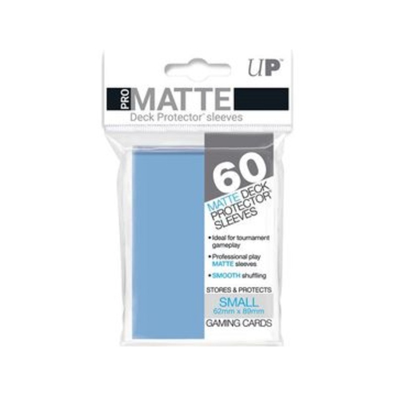 Ultra Pro - Deck Protectors - Small Yu-Gi-Oh! Size - 60 Count Pro-Matte - Light Blue