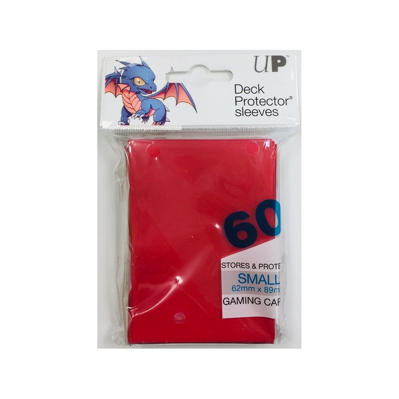 Ultra Pro - Deck Protectors - Small Yu-Gi-Oh! Size - 60 Count - Red