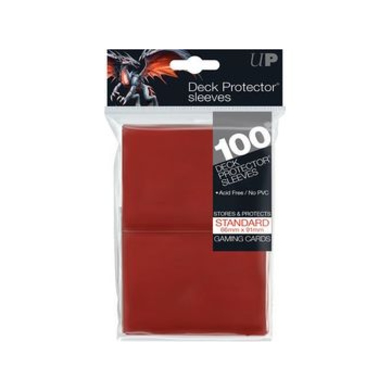 Ultra Pro - Deck Protectors - Standard Size - 100 Count Red