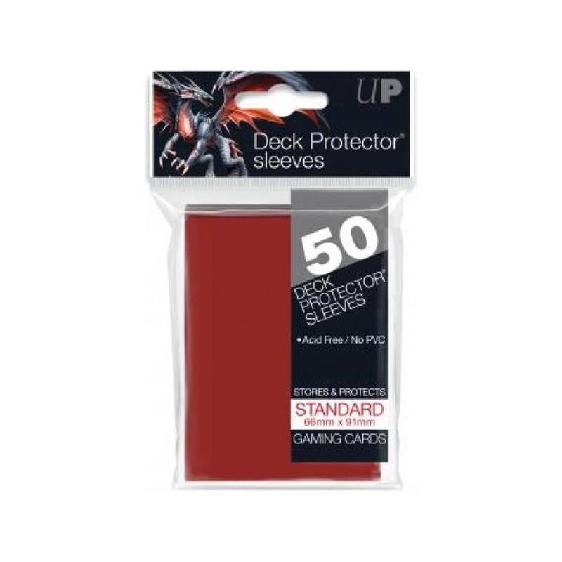 Ultra Pro - Deck Protectors - Standard Size - 50 Count Red