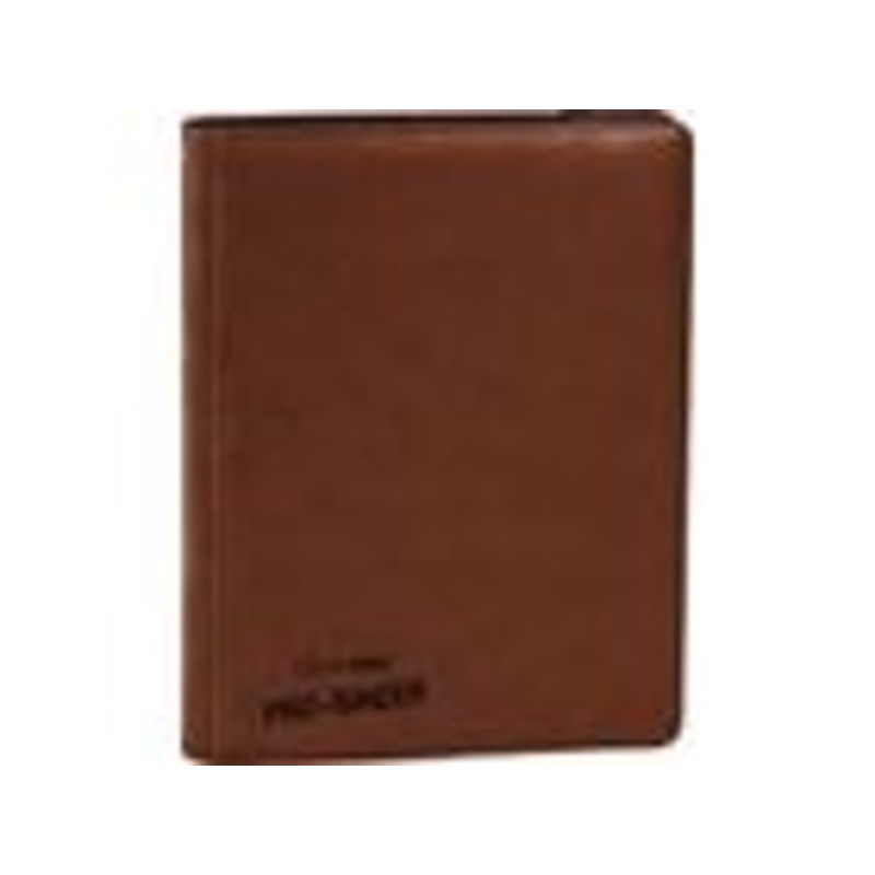 Ultra Pro - Leatherette Side-loading Premium Binder - Brown