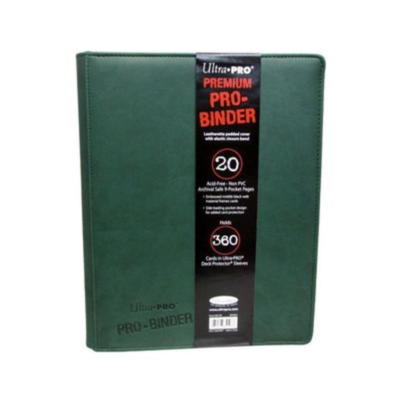 Ultra Pro - Leatherette Side-loading Premium Binder - Green