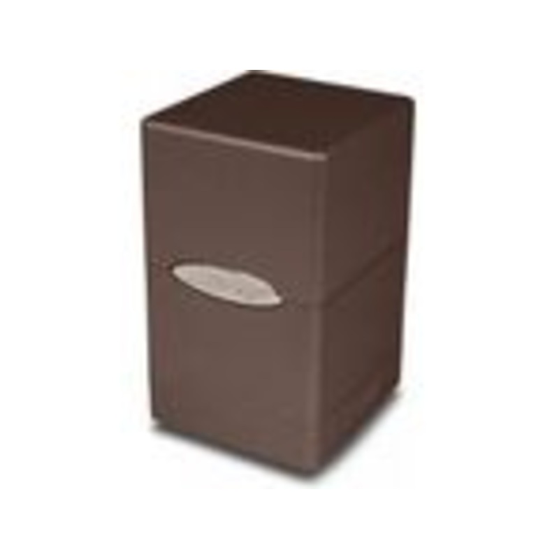 Ultra Pro - Metallic Satin Tower Deck Box - Dark Chocolate