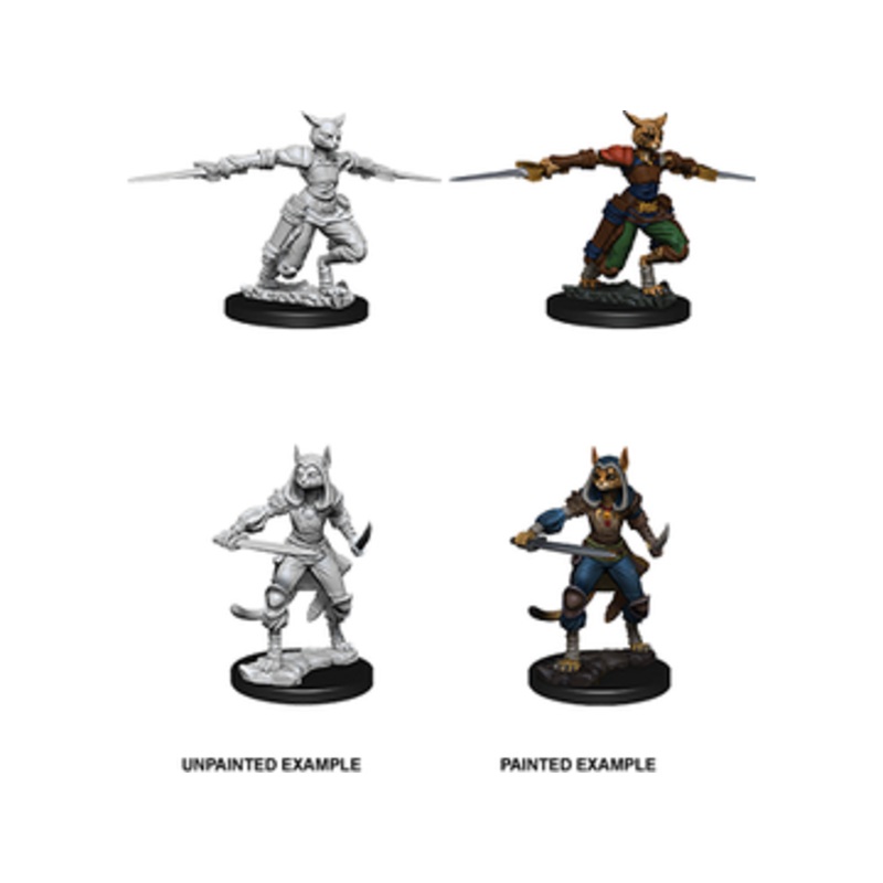 Wizkids - Dungeons and Dragons - Unpainted Miniatures - Nolzurs Marvelous Miniatures - Female Tabaxi Rogue - 73708