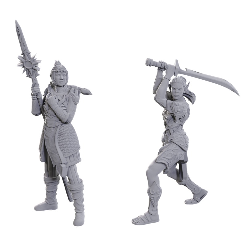 Wizkids - Dungeons and Dragons - Unpainted Miniature - Baldurs Gate 3 Special Edition - Lae'zel and Shadowheart - 96365 - Pre-Order May 15th 2025
