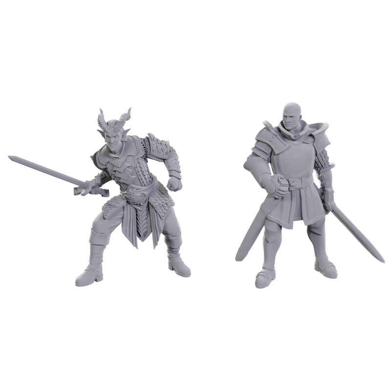 Wizkids - Dungeons and Dragons - Unpainted Miniature - Baldurs Gate 3 Special Edition - Ulder Ravengard and Zevlor - 96370 - Pre-Order May 15th 2025