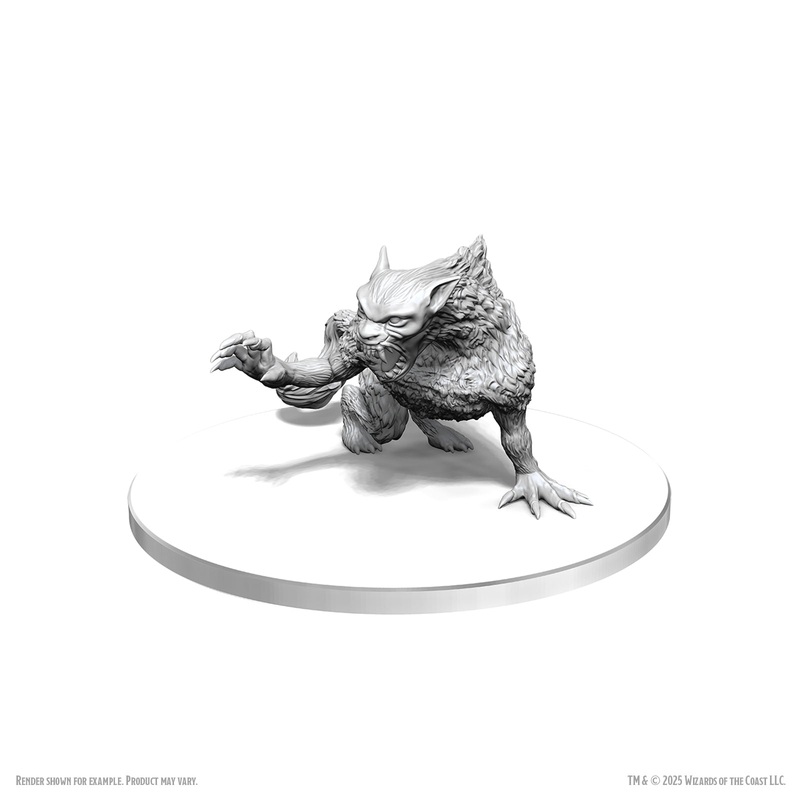 Wizkids - Dungeons and Dragons - Unpainted Miniature -  Nolzurs Marvelous Miniatures - Barghest - 90781 - Pre-Order September 15th 2025