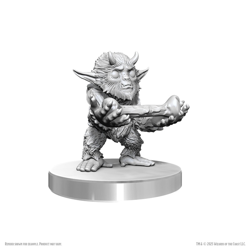 Wizkids - Dungeons and Dragons - Unpainted Miniature -  Nolzurs Marvelous Miniatures - Yeti Tykes - 90780 - Pre-Order September 15th 2025