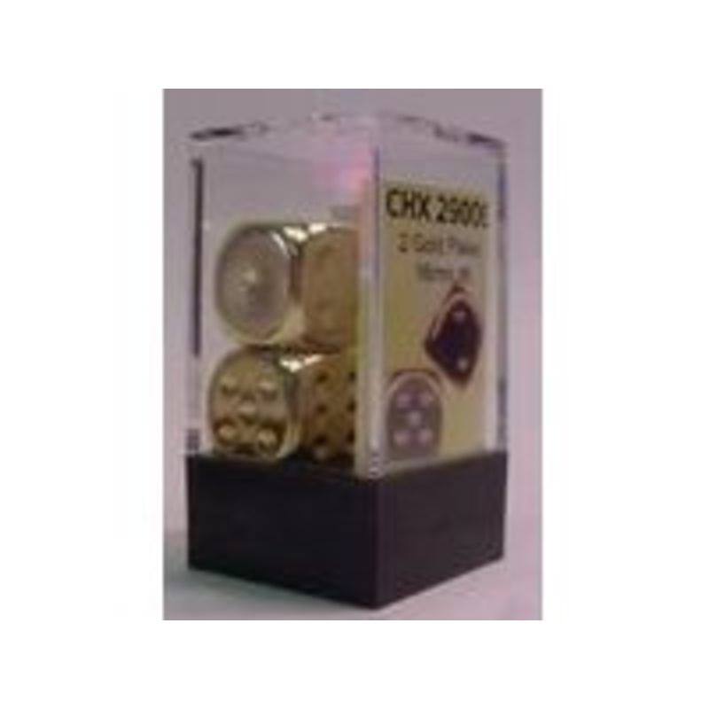 Chessex Dice - Gold Plated - Set of 2 - CHX 26832