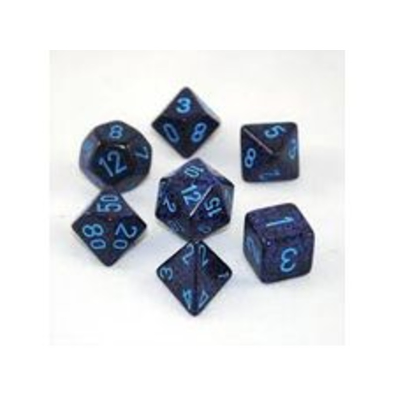 Chessex Dice - Speckled Cobalt - Set of 7 - CHX 25307