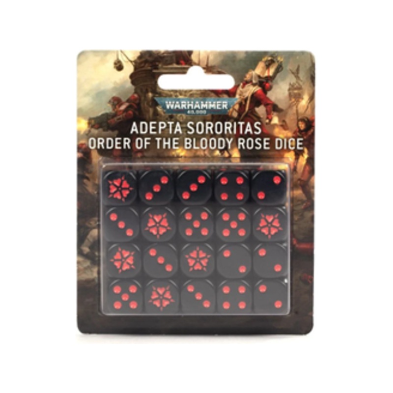 Games Workshop - Warhammer 40K - Adepta Sororitas - Order of the Bloody Rose - Dice Set - 52-60
