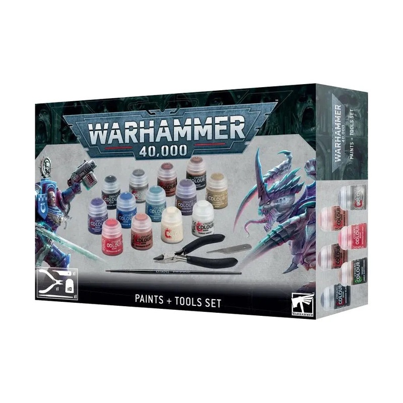 Games Workshop - Warhammer 40K - Paints and Tools Set - 60-12
