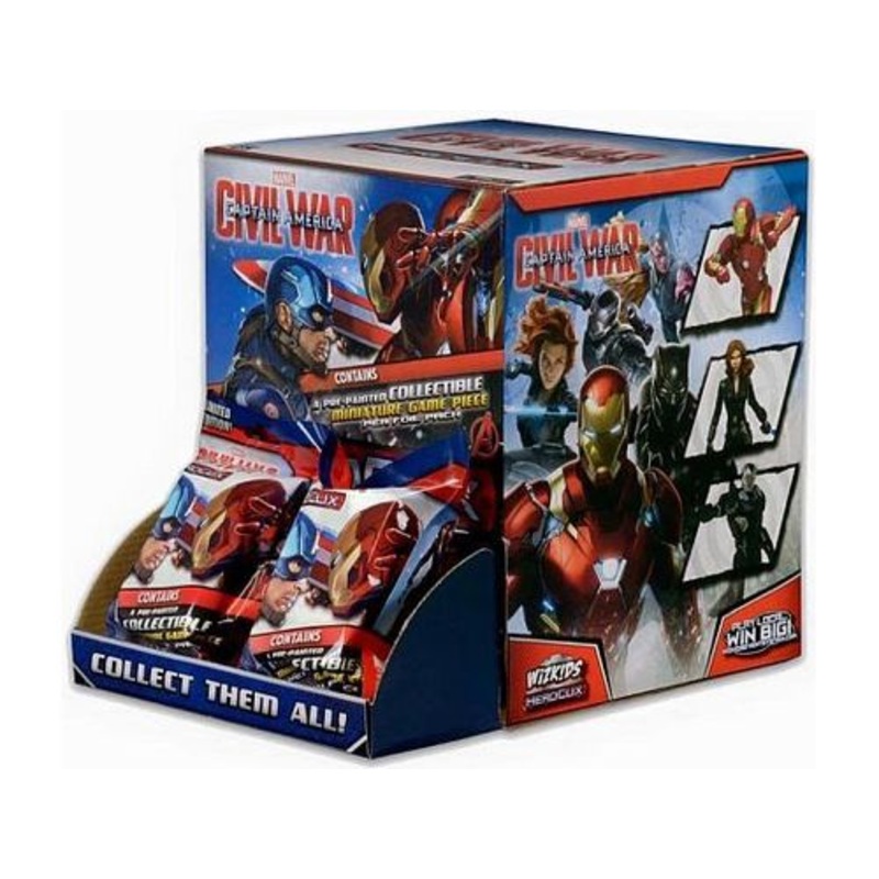 Wizkids - HeroClix - Marvel - Civil War - Captain America - Box of 24 Foil Packs