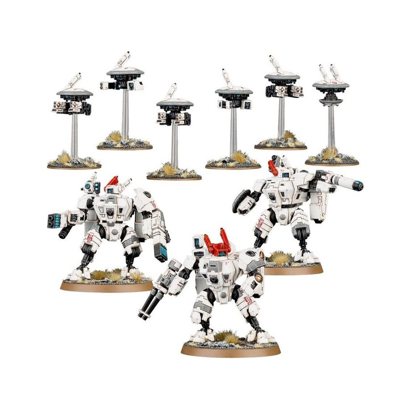 Games Workshop - Warhammer 40K - Tau Empire - Crisis Battlesuits - 56-07