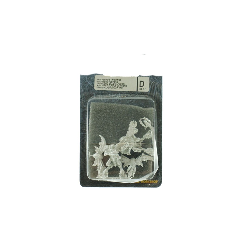 Games Workshop - Warhammer 40K - Tau - Vespid Stingwings - 56-47 (2003 Production DAMAGED BLISTER TOP HALF MISSING)