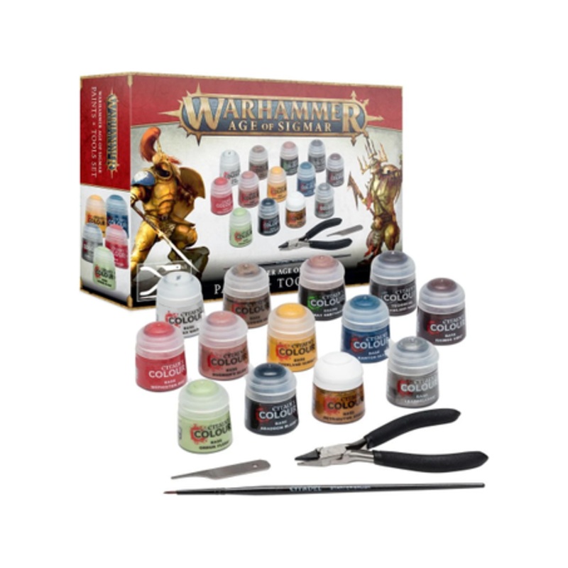 Games Workshop - Warhammer Age of Sigmar - Paints and Tool Set - 80-17