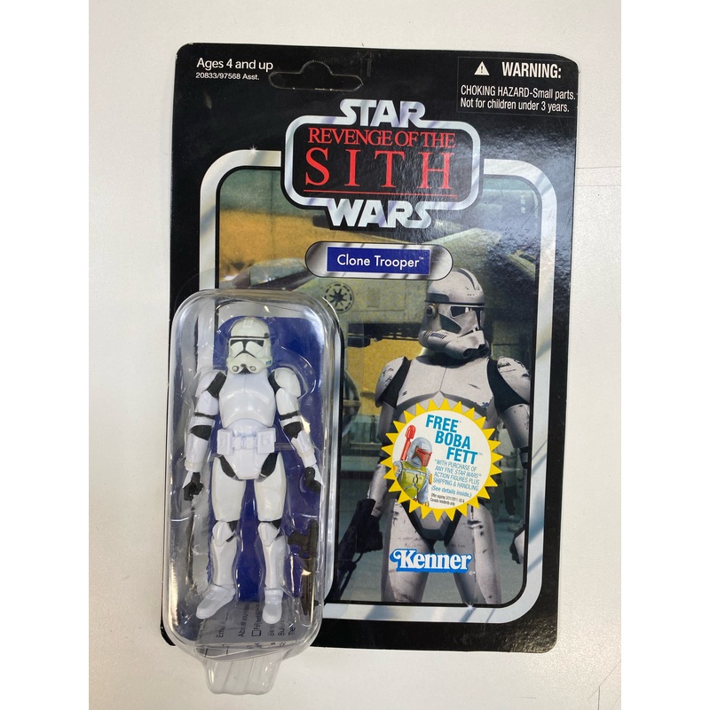 Hasbro - Star Wars - Revenge of the Sith 2010 Vintage Series - Clone Trooper 4" Action Figure *Unpunched See Photos*