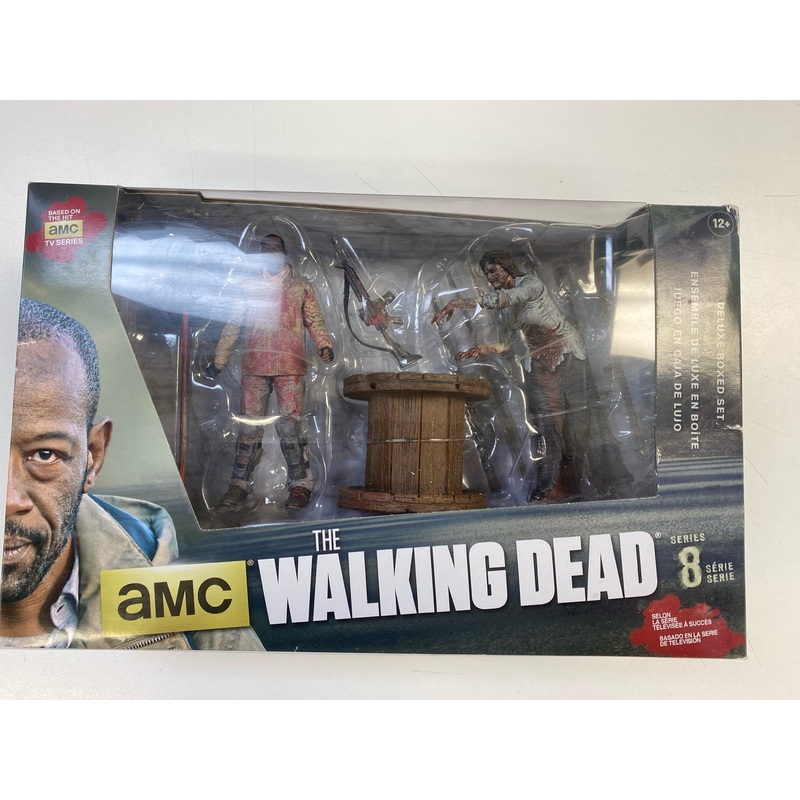 McFarlane Toys - Walking Dead  - Series 8 - Morgan with Impaled Walker - Action Figure *DAMAGED BOX*
