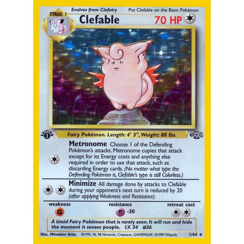 Clefable (1/64) [Jungle 1st Edition]