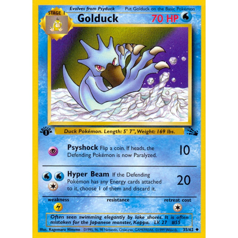 Golduck (35/62) [Fossil 1st Edition]