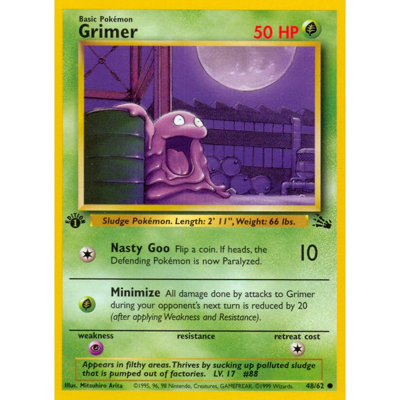 Grimer (48/62) [Fossil 1st Edition]