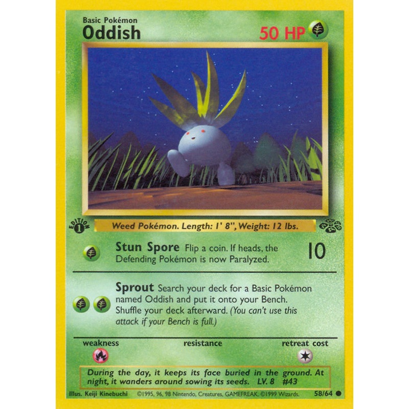 Oddish (58/64) [Jungle 1st Edition]